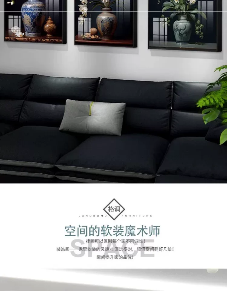 抽象 三联 装饰画 轻奢风 客厅背景墙挂画 晶瓷画