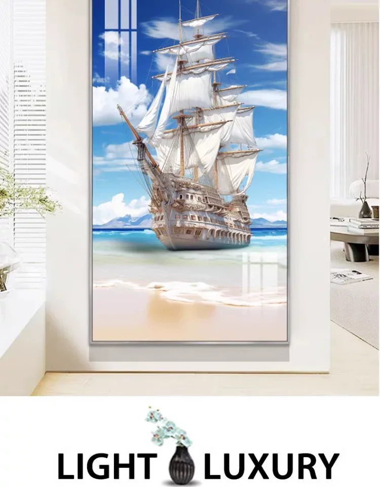 抽象 单幅 装饰画 现代简约 玄关背景墙挂画 晶瓷画