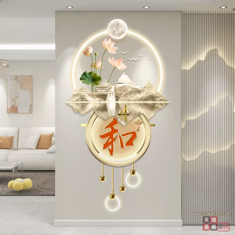 抽象 单幅 装饰画 奶油风 玄关背景墙挂画 晶瓷画