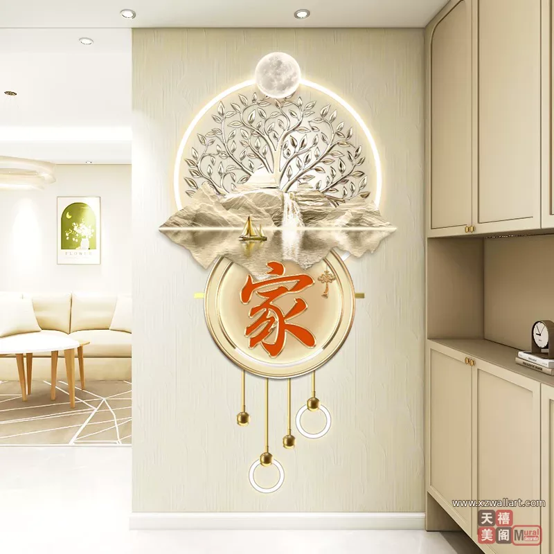 抽象 单幅 装饰画 奶油风 玄关背景墙挂画 晶瓷画