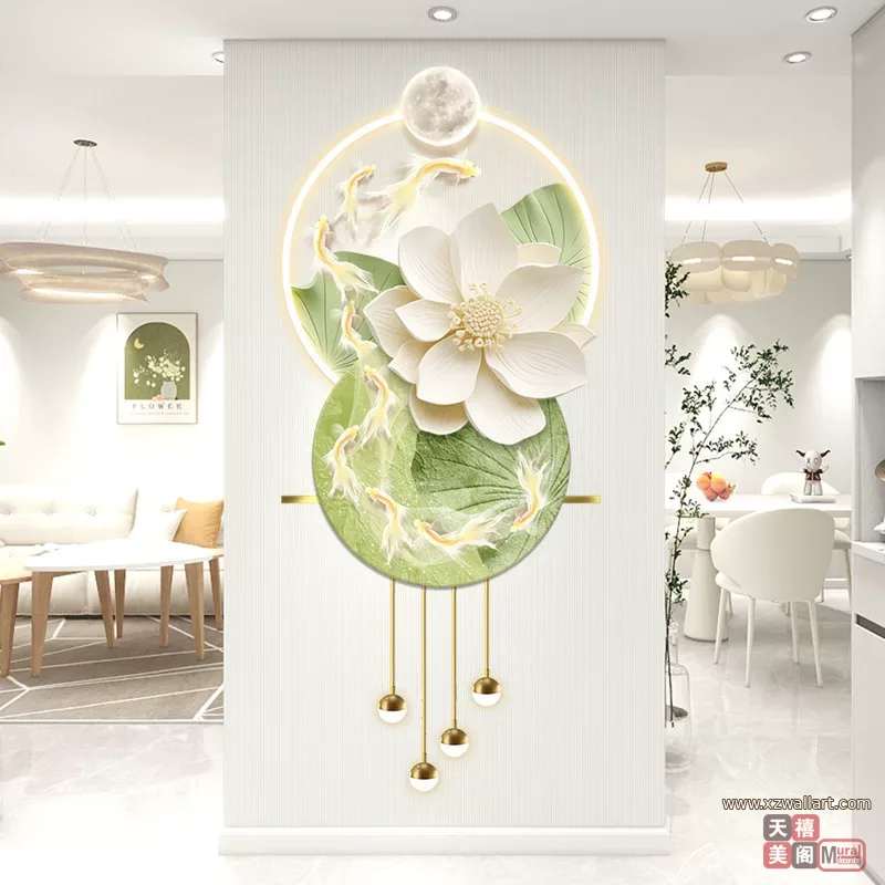 抽象 单幅 装饰画 轻奢风 玄关背景墙挂画 晶瓷画