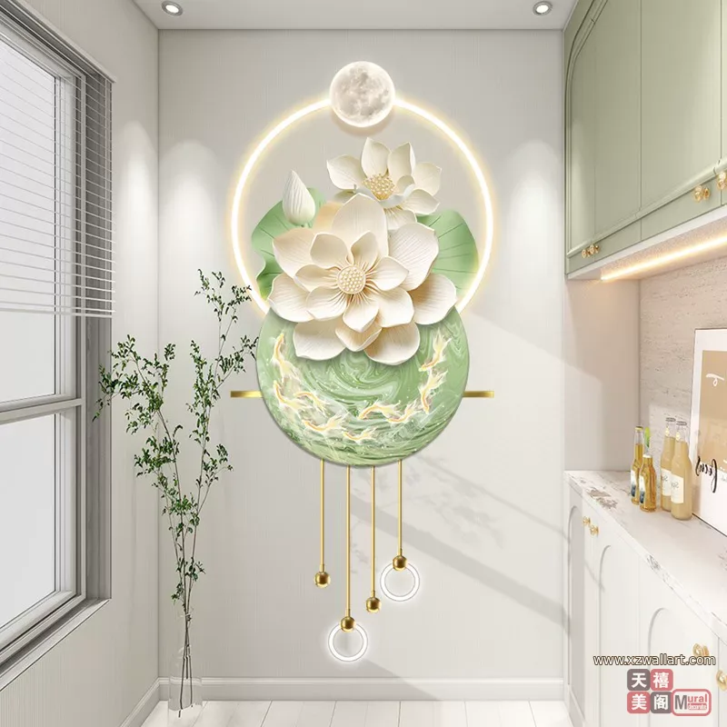 抽象 单幅 装饰画 轻奢风 玄关背景墙挂画 晶瓷画