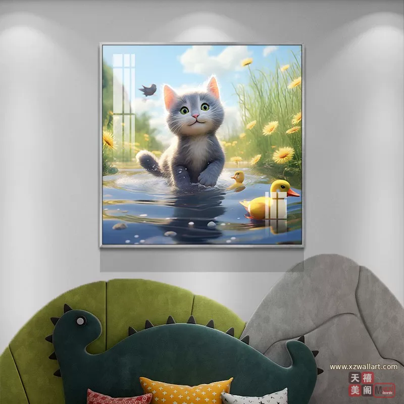 抽象 单幅 装饰画 现代简约 餐厅背景墙挂画 晶瓷画
