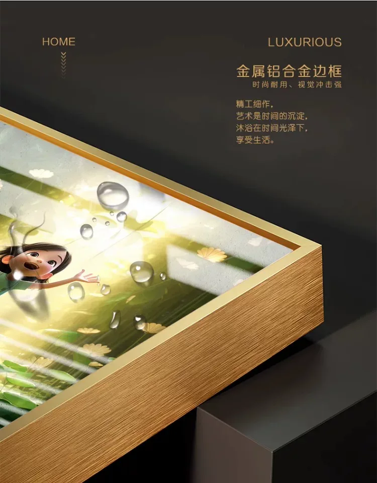抽象 单幅 装饰画 轻奢风 卧室背景墙挂画 晶瓷画