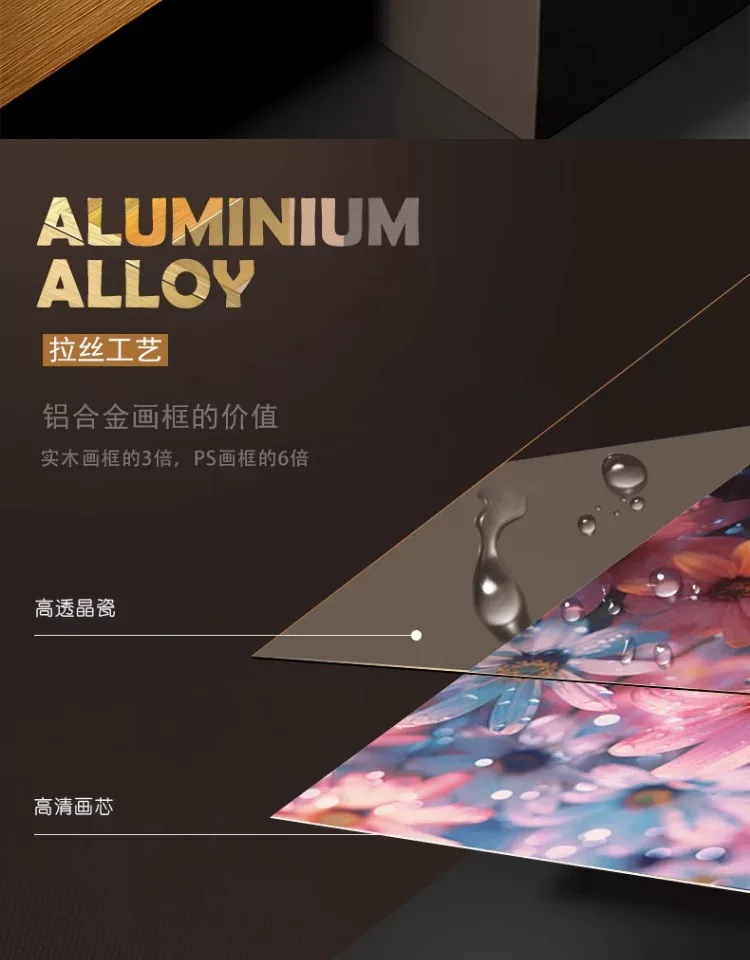 抽象 三联 装饰画 北欧风 客厅背景墙挂画 晶瓷画
