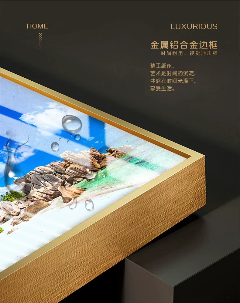 抽象 单幅 装饰画 轻奢风 客厅背景墙挂画 晶瓷画