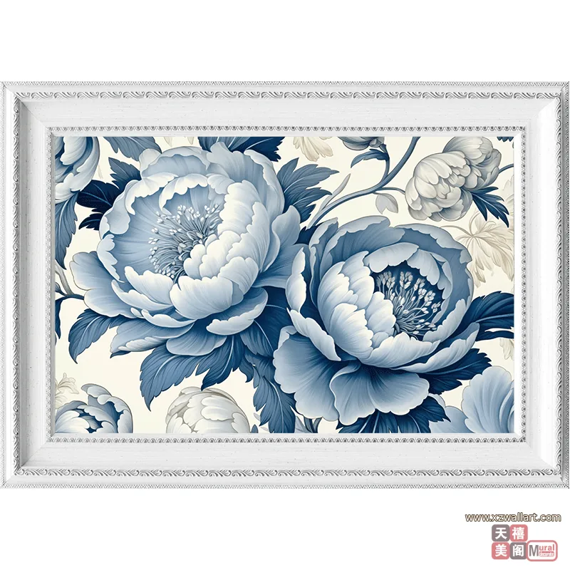 花 单幅 装饰画 轻奢风 餐厅背景墙挂画 晶瓷画
