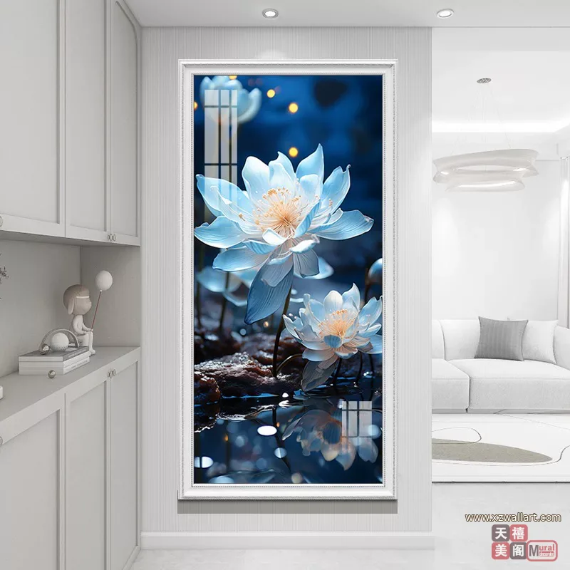 抽象 单幅 装饰画 现代简约 玄关背景墙挂画 晶瓷画