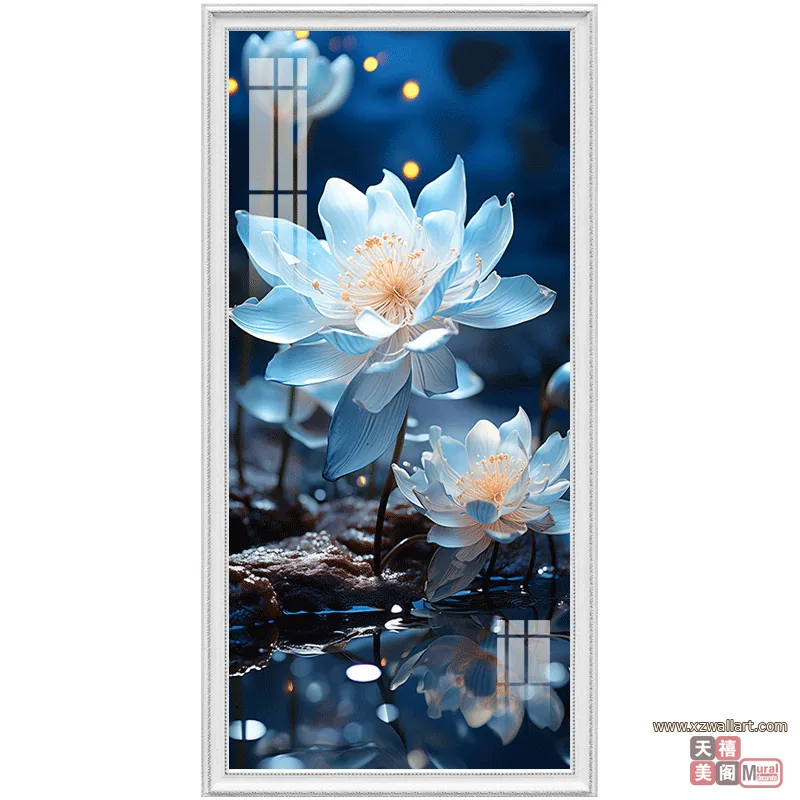 抽象 单幅 装饰画 现代简约 玄关背景墙挂画 晶瓷画