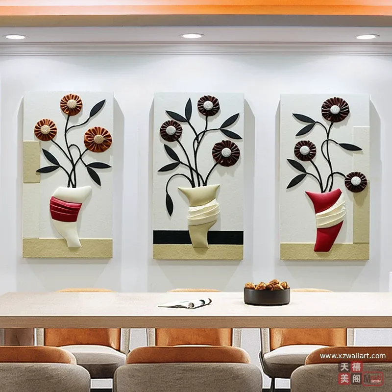 抽象 单幅 装饰画 复古怀旧 餐厅背景墙挂画 晶瓷画
