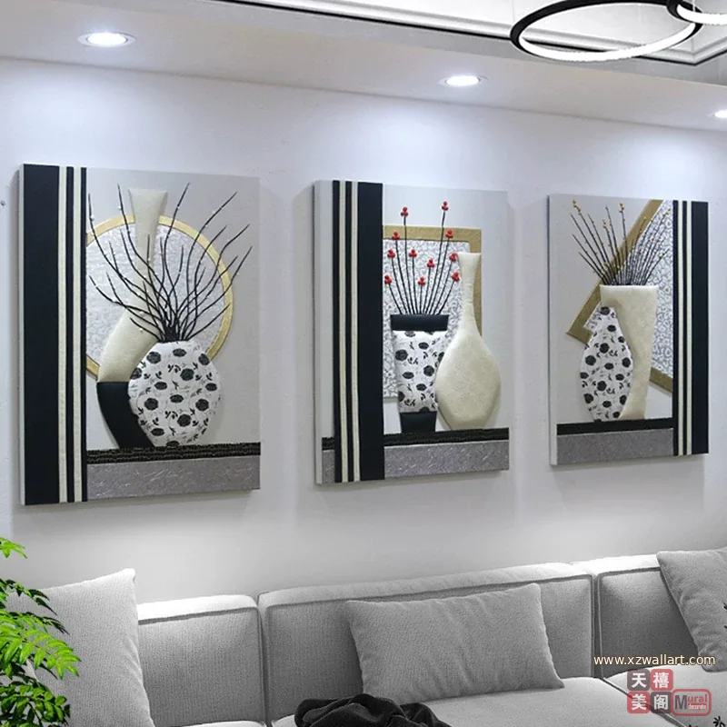 抽象 单幅 装饰画 现代简约 客厅背景墙挂画 晶瓷画