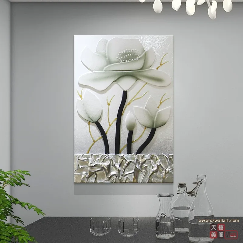 抽象 单幅 装饰画 轻奢风 餐厅背景墙挂画 晶瓷画