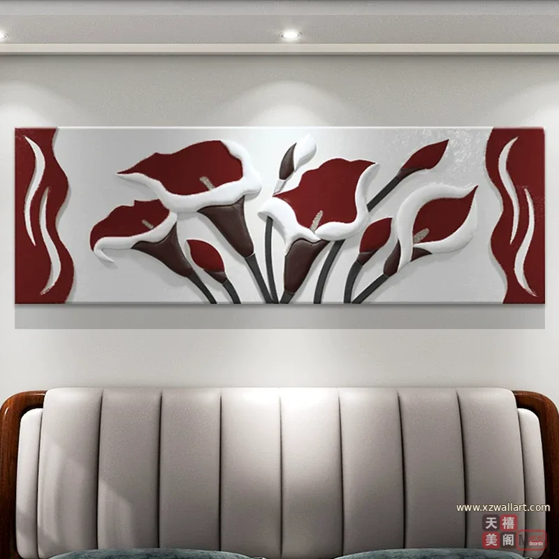 抽象 单幅 装饰画 奶油风 卧室背景墙挂画 晶瓷画
