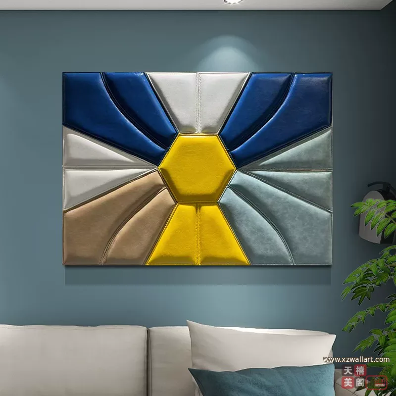 抽象 单幅 装饰画 轻奢风 餐厅背景墙挂画 晶瓷画