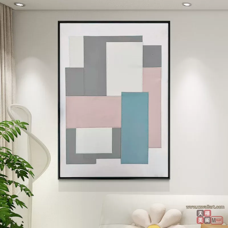 抽象 单幅 装饰画 轻奢风 客厅背景墙挂画 晶瓷画