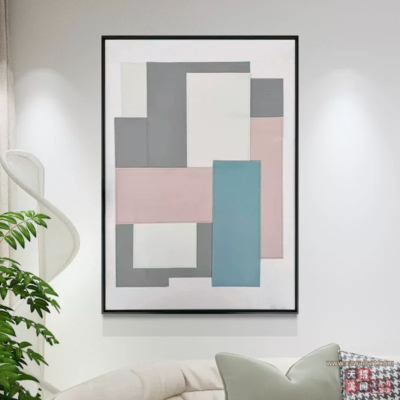 抽象 单幅 装饰画 轻奢风 客厅背景墙挂画 晶瓷画