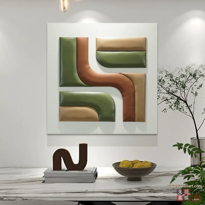 抽象 单幅 装饰画 轻奢风 餐厅背景墙挂画 晶瓷画