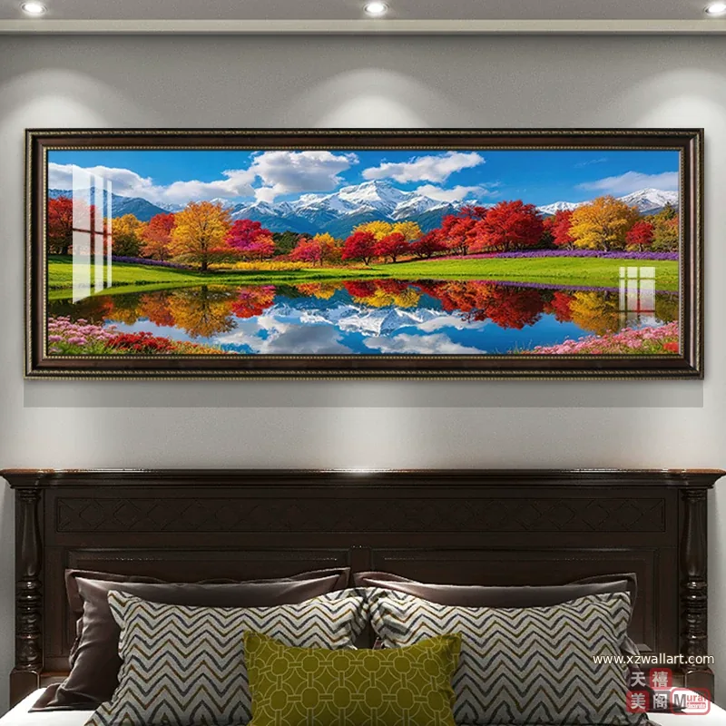 抽象 单幅 装饰画 现代简约 客厅背景墙挂画 晶瓷画