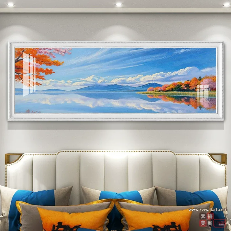 抽象 单幅 装饰画 现代简约 客厅背景墙挂画 晶瓷画