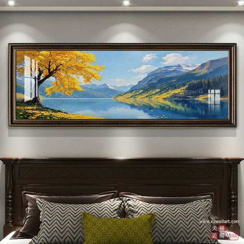 抽象 单幅 装饰画 现代简约 客厅背景墙挂画 晶瓷画