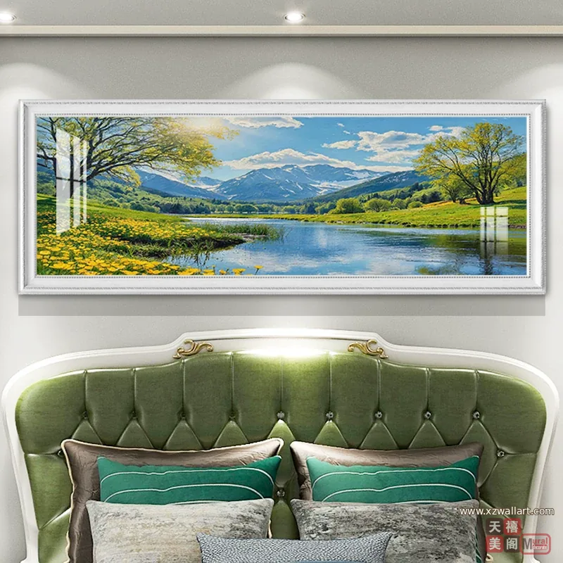 抽象 单幅 装饰画 现代简约 客厅背景墙挂画 晶瓷画