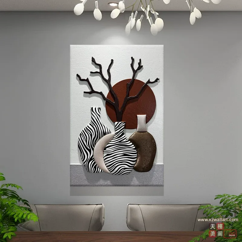抽象 单幅 装饰画 北欧风 餐厅背景墙挂画 晶瓷画