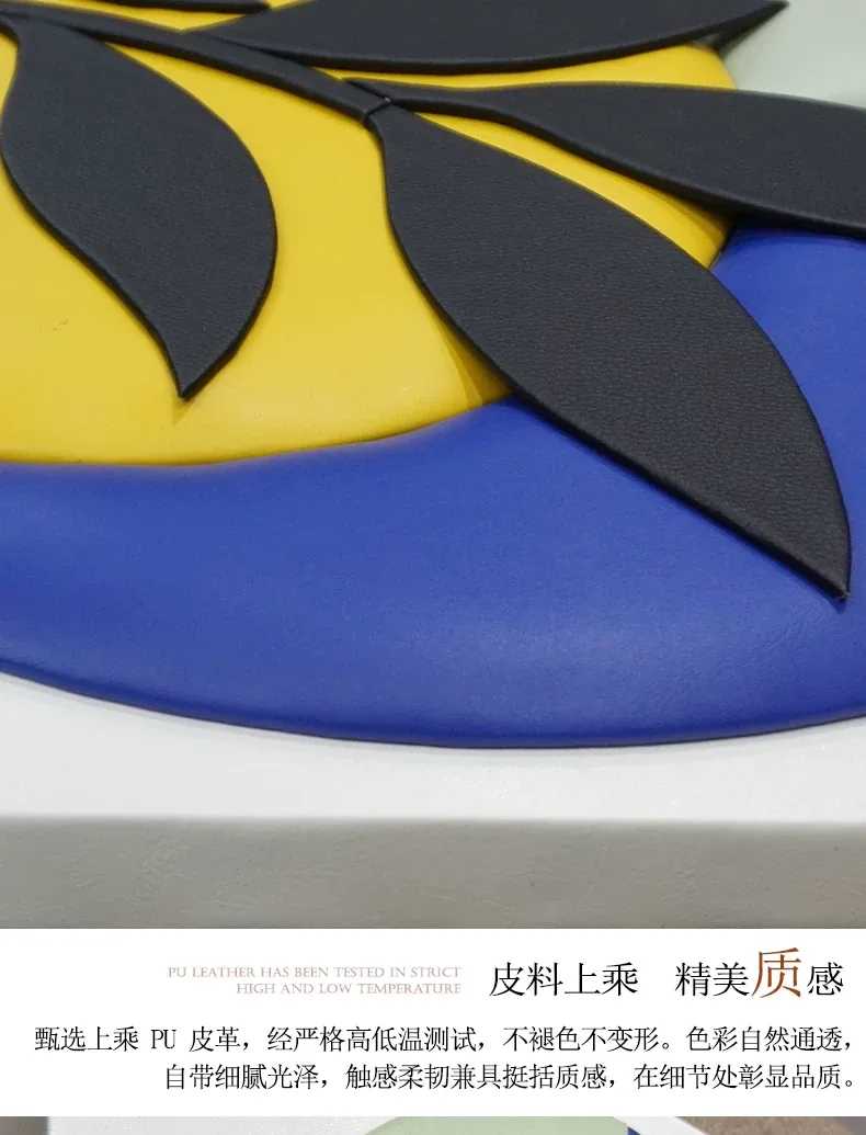 抽象 单幅 装饰画 北欧风 餐厅背景墙挂画 晶瓷画