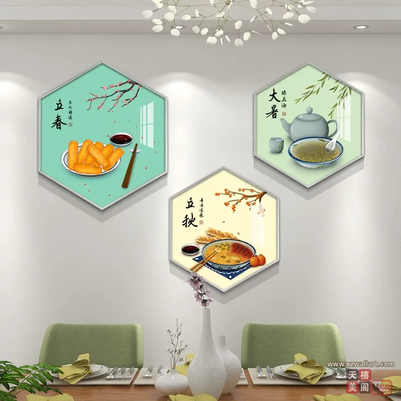 抽象 单幅 装饰画 现代简约 餐厅背景墙挂画 晶瓷画