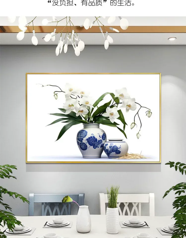 抽象 单幅 装饰画 轻奢风 餐厅背景墙挂画 晶瓷画
