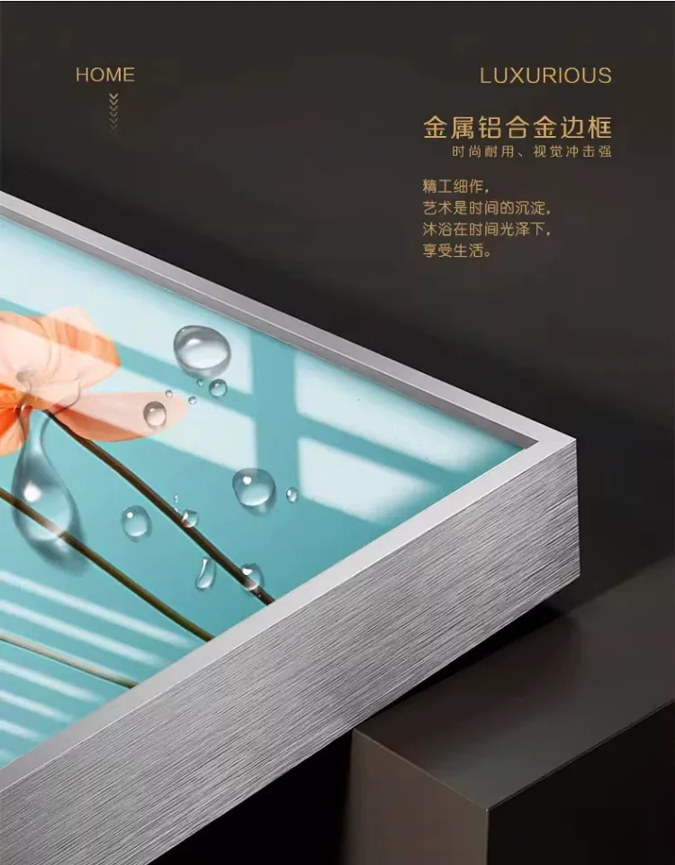 抽象 单幅 装饰画 奶油风 餐厅背景墙挂画 晶瓷画