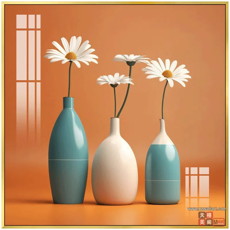 抽象 单幅 装饰画 奶油风 餐厅背景墙挂画 晶瓷画