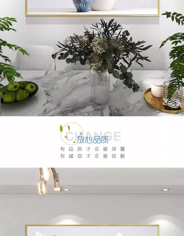 抽象 单幅 装饰画 轻奢风 餐厅背景墙挂画 晶瓷画