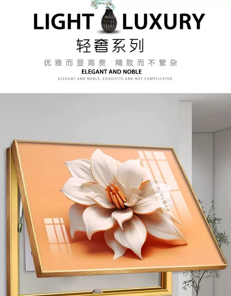 抽象 单幅 装饰画 奶油风 客厅背景墙挂画 晶瓷画