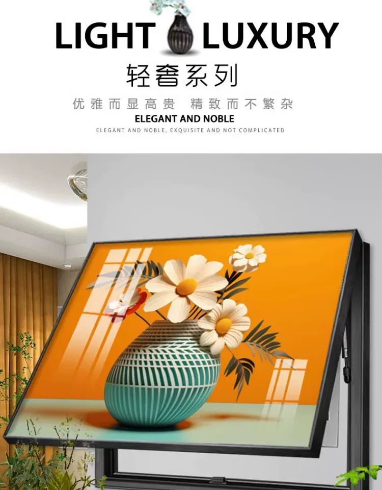 抽象 单幅 装饰画 奶油风 客厅背景墙挂画 晶瓷画