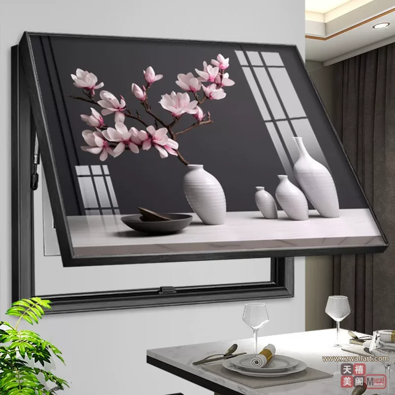 抽象 单幅 装饰画 现代简约 客厅背景墙挂画 晶瓷画