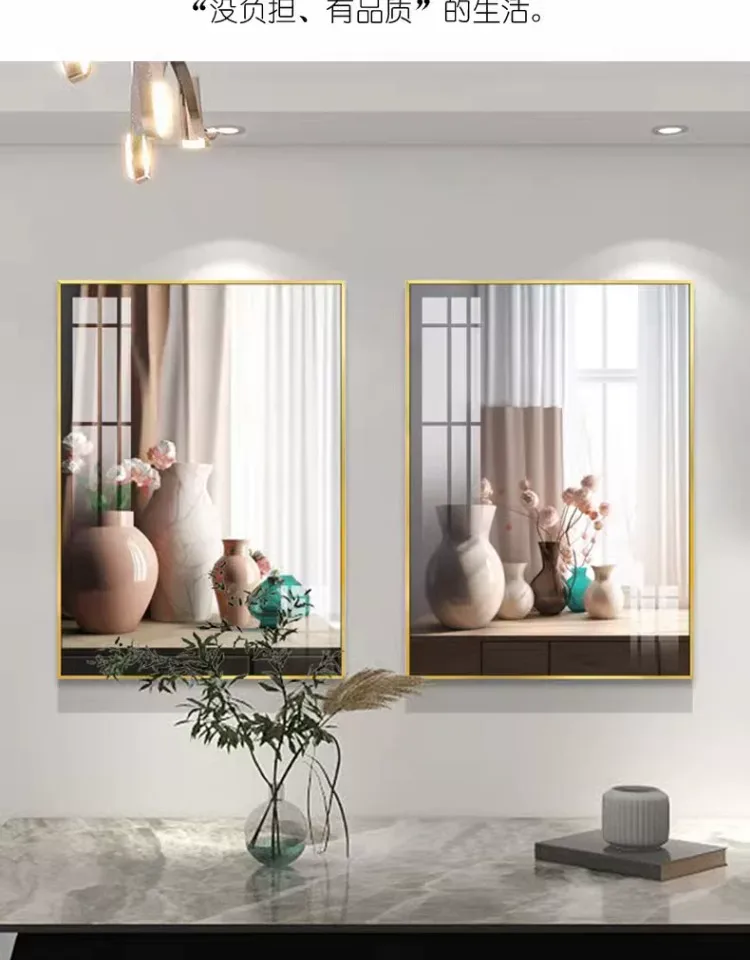 抽象 单幅 装饰画 欧式 餐厅背景墙挂画 晶瓷画