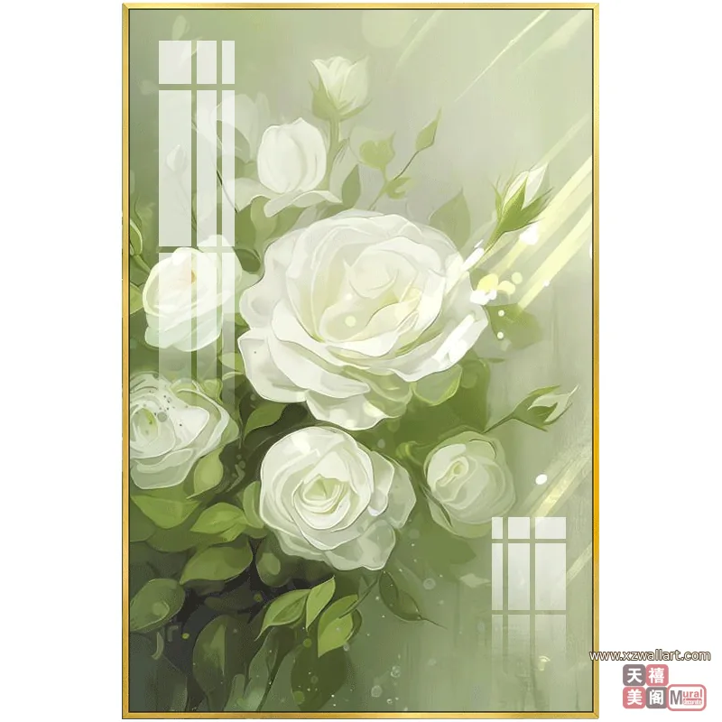 抽象 单幅 装饰画 奶油风 餐厅背景墙挂画 晶瓷画