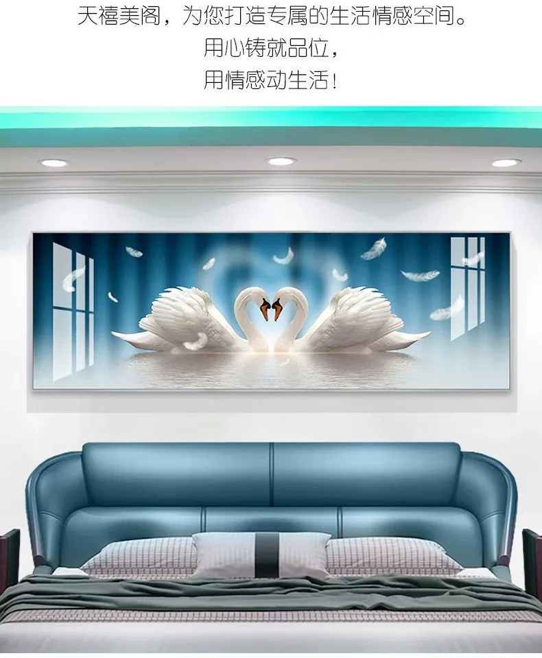 抽象 单幅 装饰画 轻奢风 客厅背景墙挂画 晶瓷画