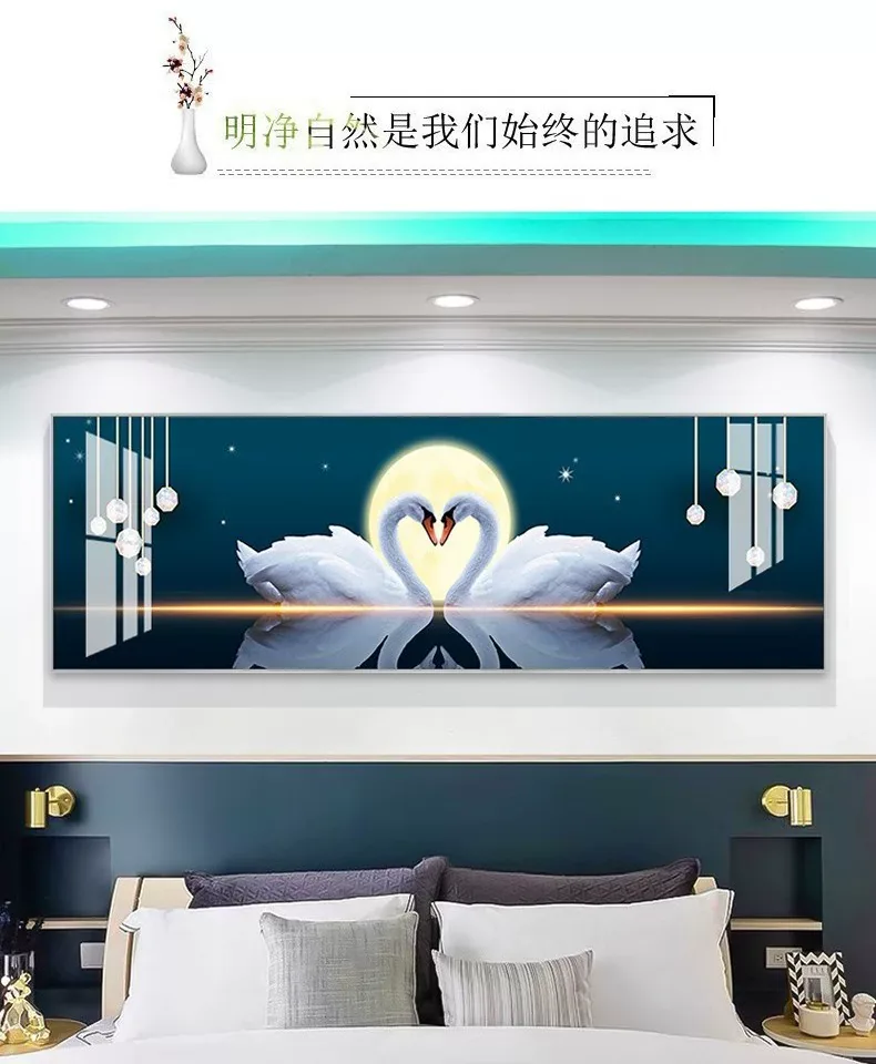 抽象 单幅 装饰画 轻奢风 客厅背景墙挂画 晶瓷画