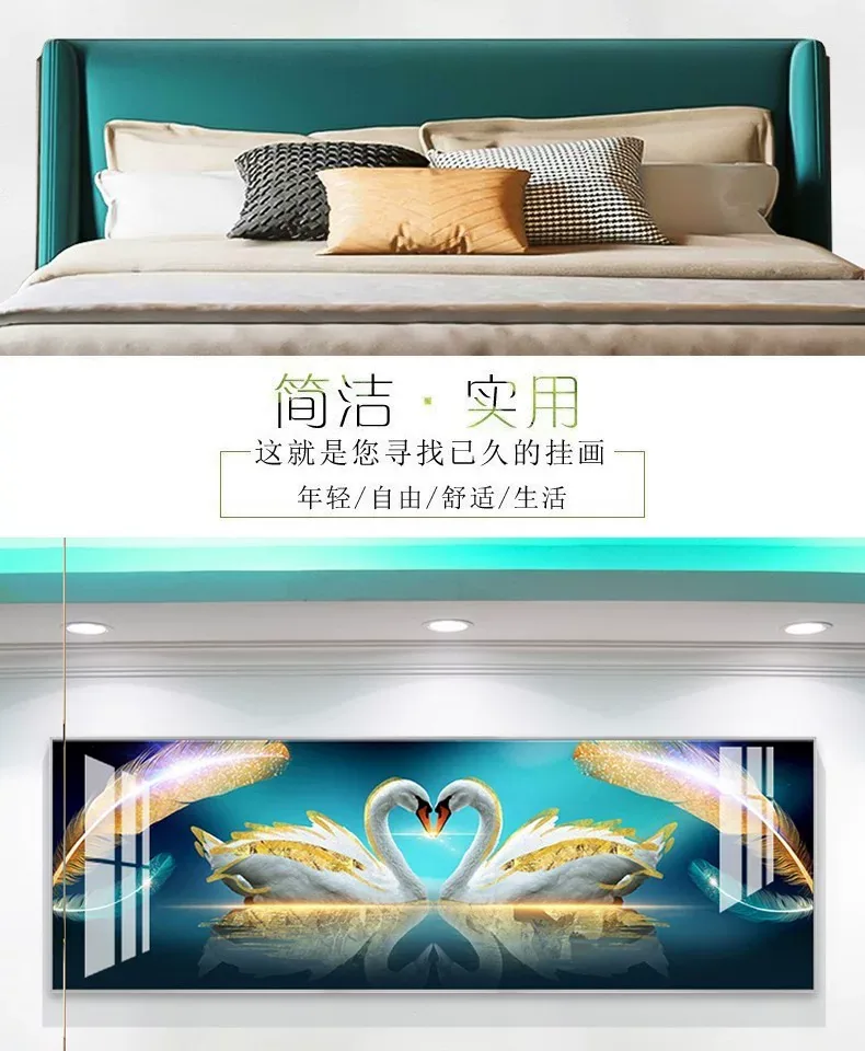 抽象 单幅 装饰画 轻奢风 客厅背景墙挂画 晶瓷画