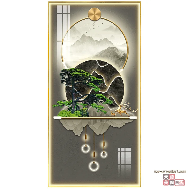 抽象 单幅 装饰画 现代简约 玄关背景墙挂画 晶瓷画
