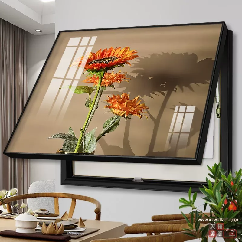 抽象 单幅 装饰画 现代简约 客厅背景墙挂画 晶瓷画