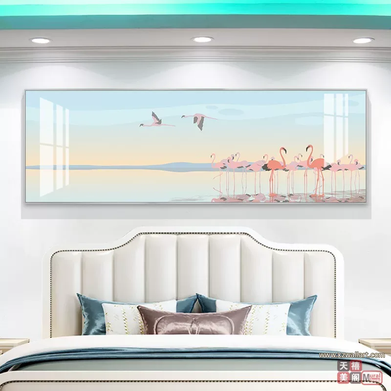 抽象 单幅 装饰画 北欧风 客厅背景墙挂画 晶瓷画