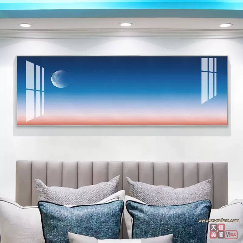 抽象 单幅 装饰画 北欧风 客厅背景墙挂画 晶瓷画
