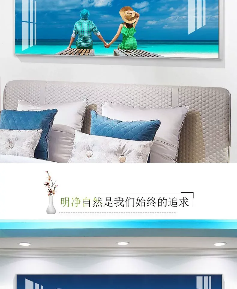 抽象 单幅 装饰画 北欧风 客厅背景墙挂画 晶瓷画