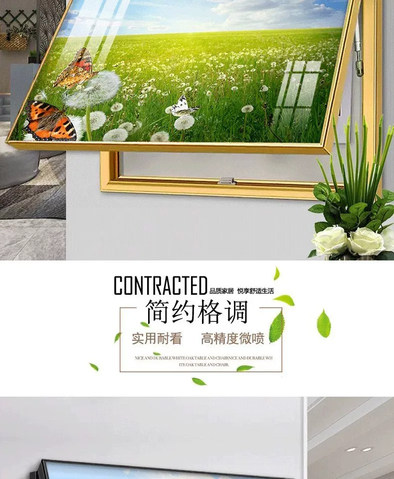 抽象 单幅 装饰画 现代简约 餐厅背景墙挂画 晶瓷画