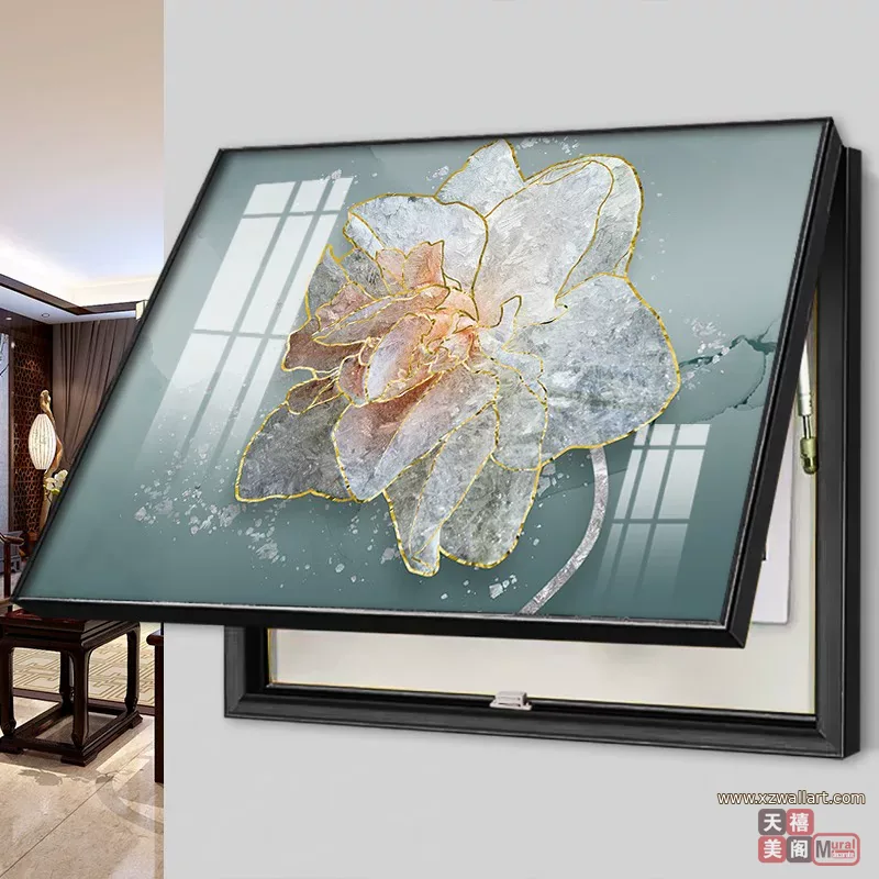 抽象 单幅 装饰画 北欧风 客厅背景墙挂画 晶瓷画
