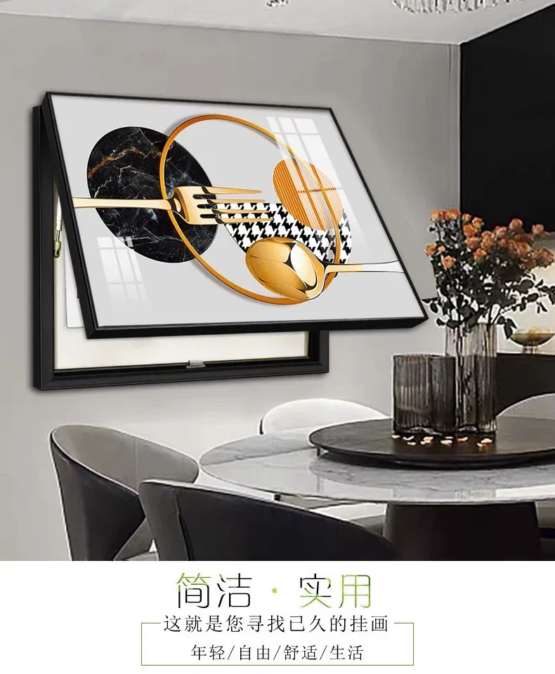 抽象 单幅 装饰画 轻奢风 客厅背景墙挂画 晶瓷画