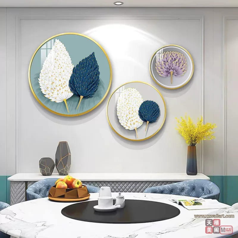 抽象 单幅 装饰画 轻奢风 客厅背景墙挂画 晶瓷画
