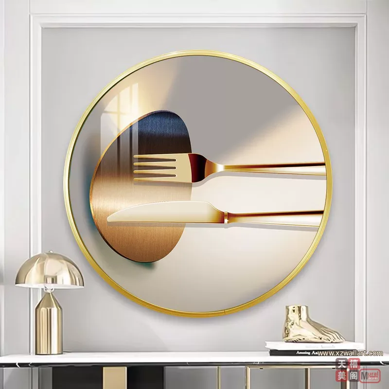 抽象 单幅 装饰画 轻奢风 客厅背景墙挂画 晶瓷画